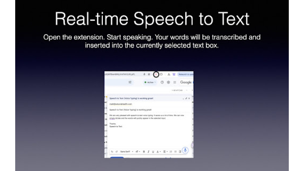 Echo - Speech-to-Text - Chrome Extension
