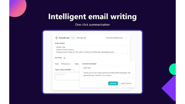 EchoEmail-AI Email Write Generator - Chrome Extension