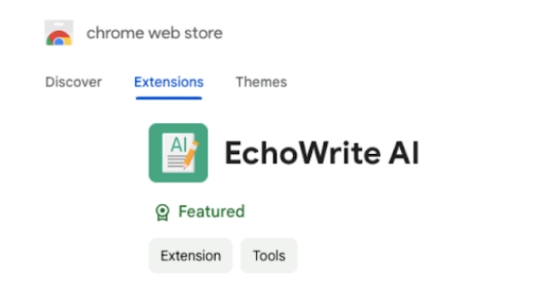 EchoWrite AI - Chrome Extension