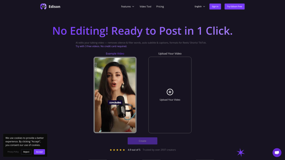 Edison: Say Goodbye to Video Editing