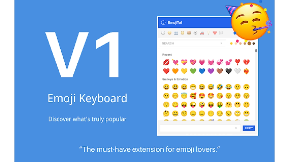 Emoji Keyboard - Chrome Extension