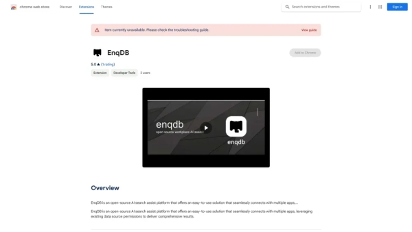 EnqDB - Chrome Extension