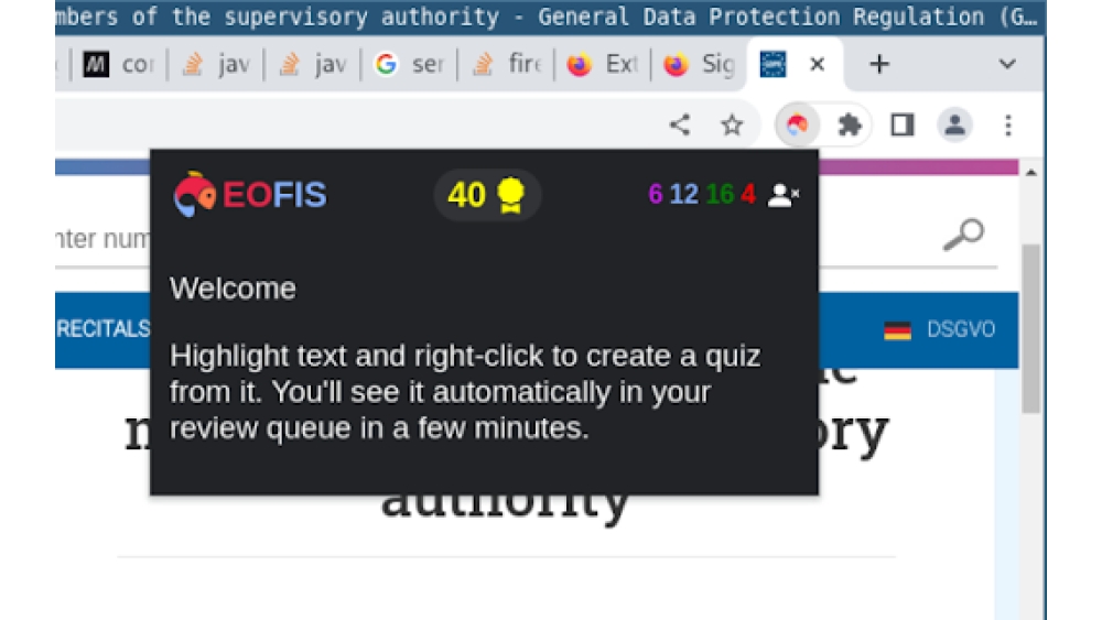 Eofis - Chrome Extension