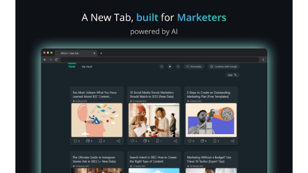 EVOLV New Tab - Chrome Extension