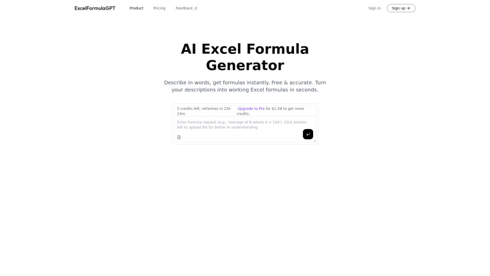 ExcelFormulaGPT