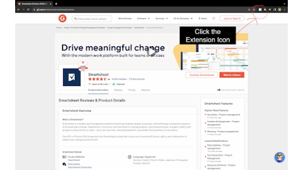 ExtractG2 - Chrome Extension