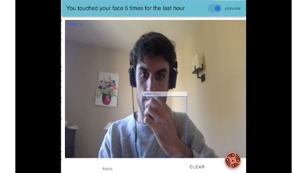 Face Touching Detector - Chrome Extension