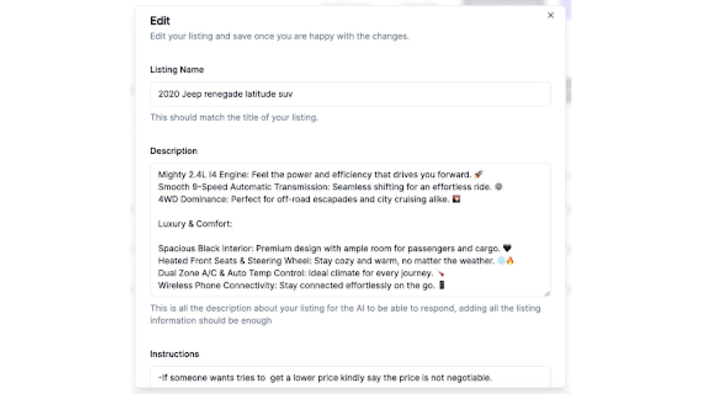 Facebook Marketplace Auto Reply Extension - Chrome Extension