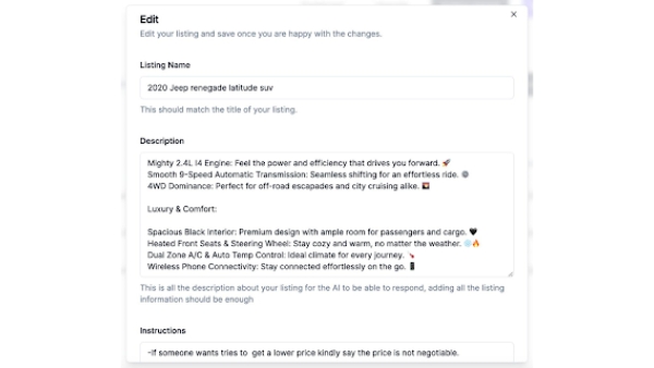 Facebook Marketplace Auto Reply Extension - Chrome Extension