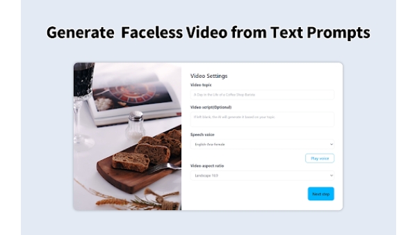Faceless Video Generator - Chrome Extension