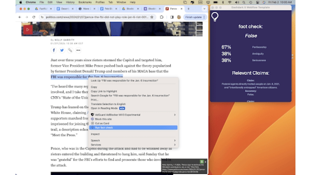 factfully - Chrome Extension