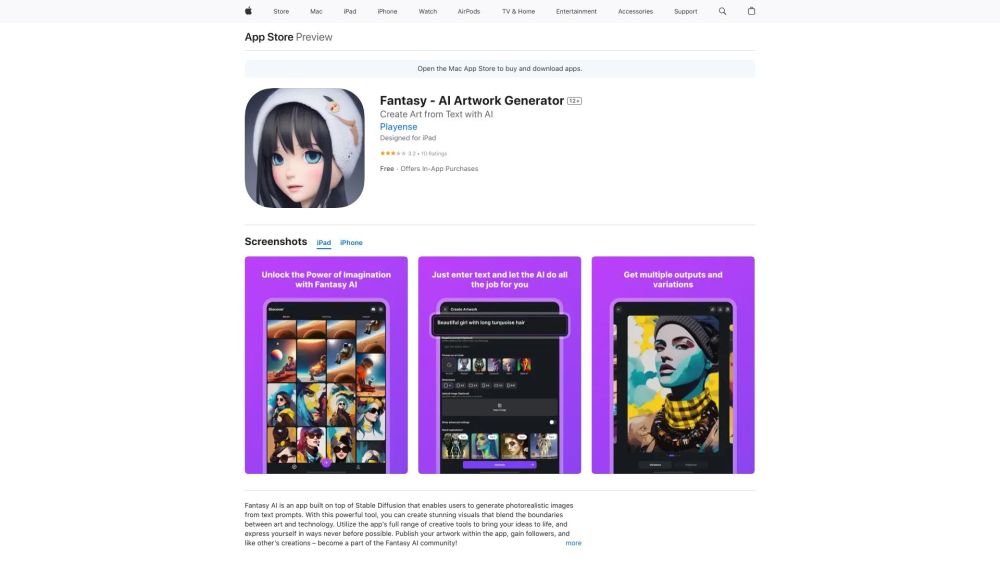 Fantasy AI Artwork Generator