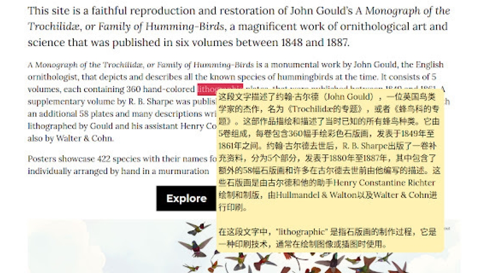 Fanyi - Chrome Extension