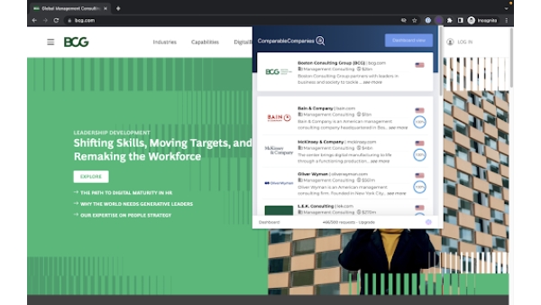 Find Similar Companies - Chrome Extension