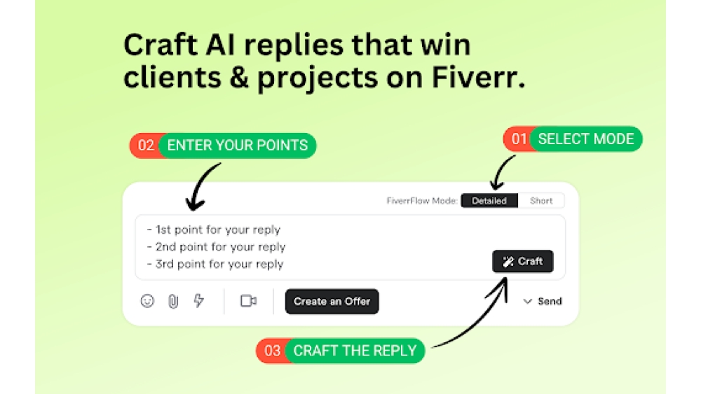 Fiverr AI Reply Generator - Chrome Extension