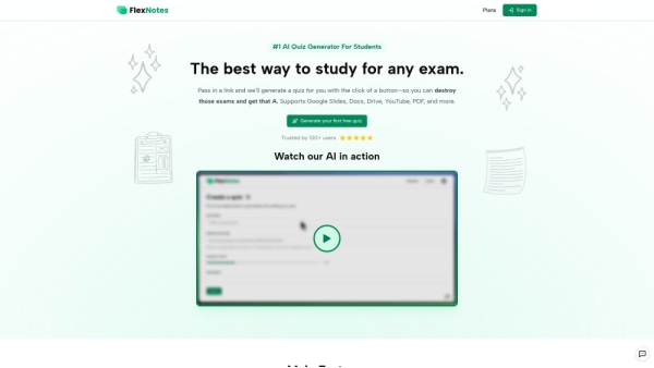 FlexNotes - AI Quiz Generator