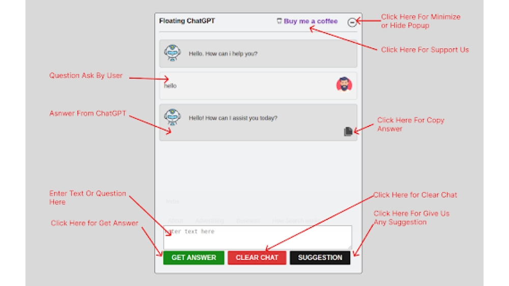 Floating ChatGPT Extension - Chrome Extension