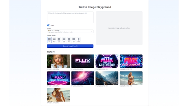Flux Image Generator - Chrome Extension