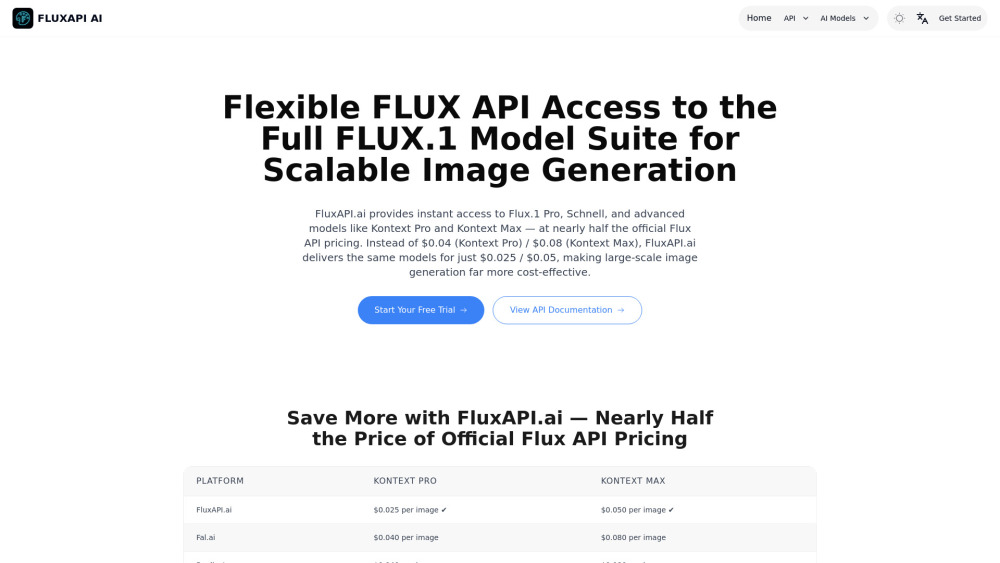 FluxAPI.ai: Affordable & Multi-Model FLUX.1 Image Generation API