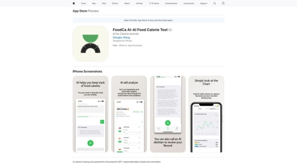 FoodCa AI-AI Food Calorie Tool