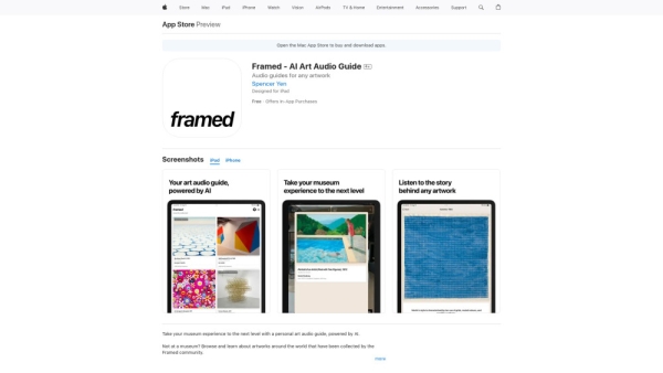 Framed - AI Art Audio Guide