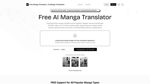 Free AI Manga Translator