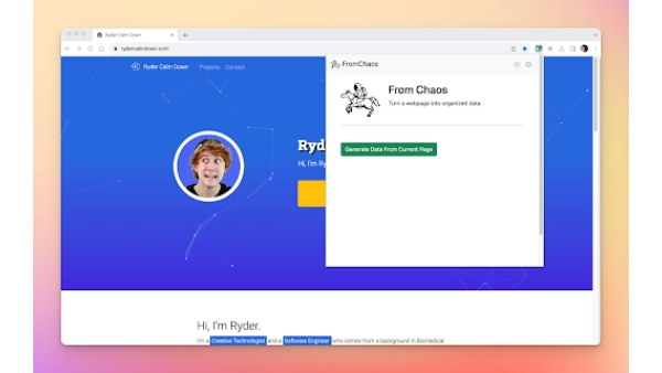 From Chaos - Chrome Extension