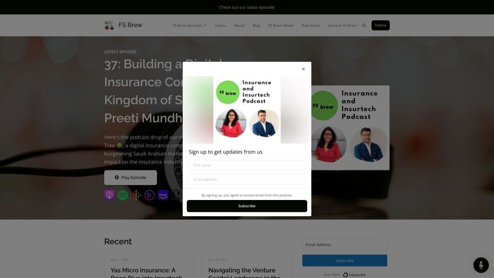 FS Brew Insurtech and Insurance Podcast