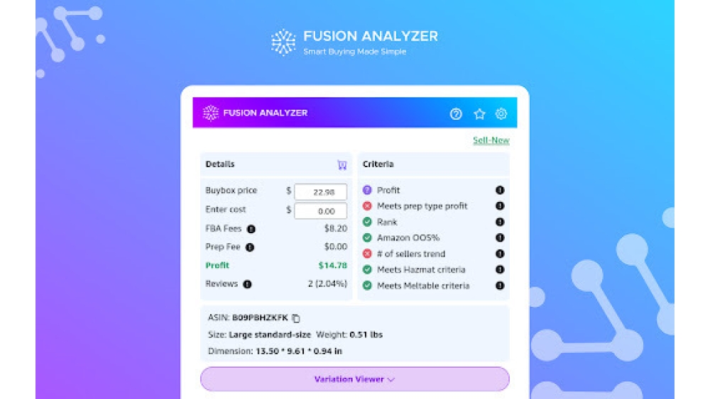 Fusion Analyzer - Chrome Extension