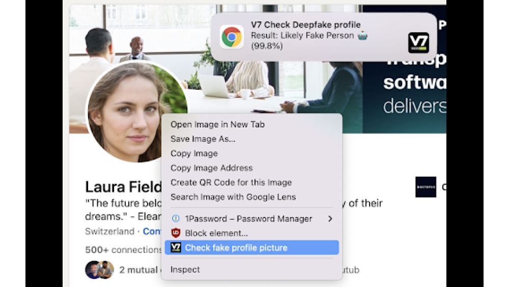 GAN or Real Person Detector - Chrome Extension