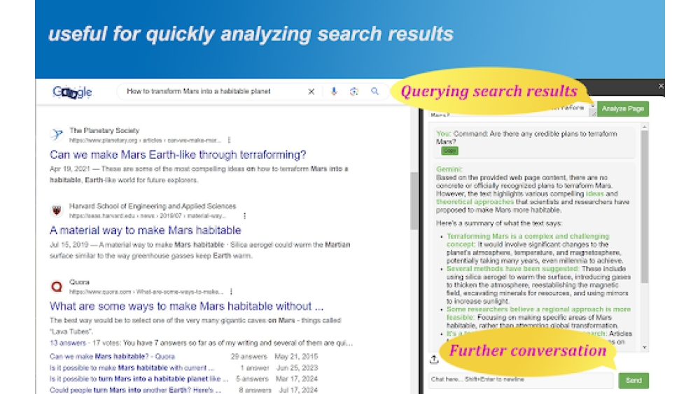 Gemini Chat Assistant Sidebar - Chrome Extension