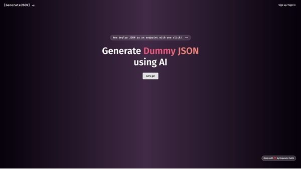Generate JSON