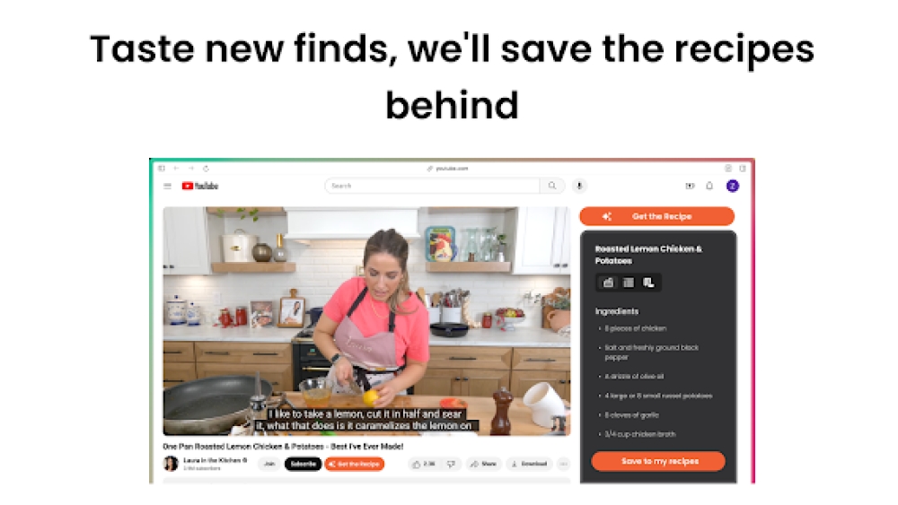 Get the Recipe - Chrome Extension