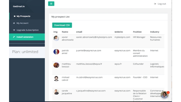 GetEmail.io - Chrome Extension