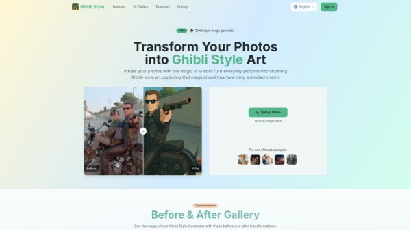 Ghibli Style - AI Photo to Anime Style Generator