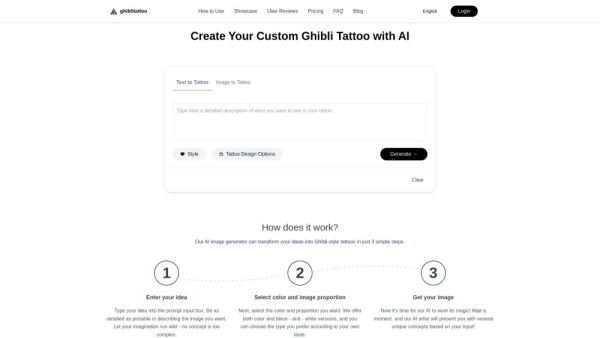 ghibli tattoo generator