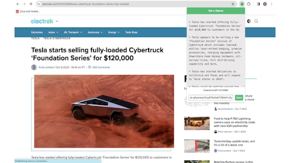 Glance - Chrome Extension