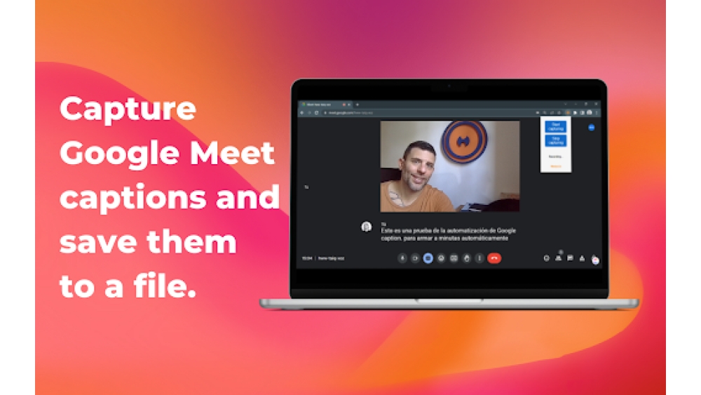 Google Meet Captions Downloader - Chrome Extension