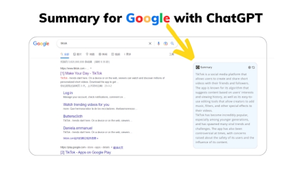Google/YouTube Summary with ChatGPT - Chrome Extension