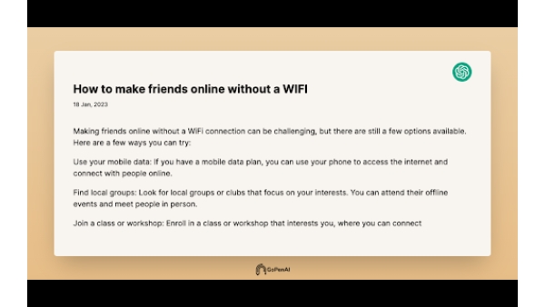 GoPenAI - Chrome Extension