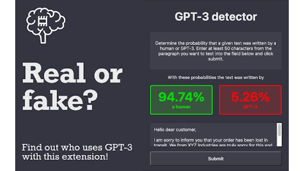 GPT-3 Detector - Chrome Extension
