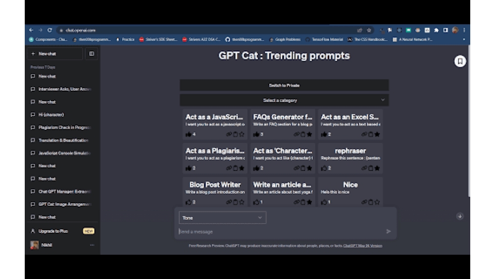 GPT Cat - Chrome Extension