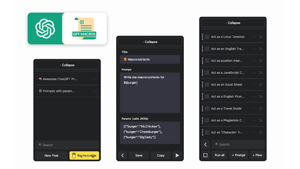 GPT Macros - Chrome Extension