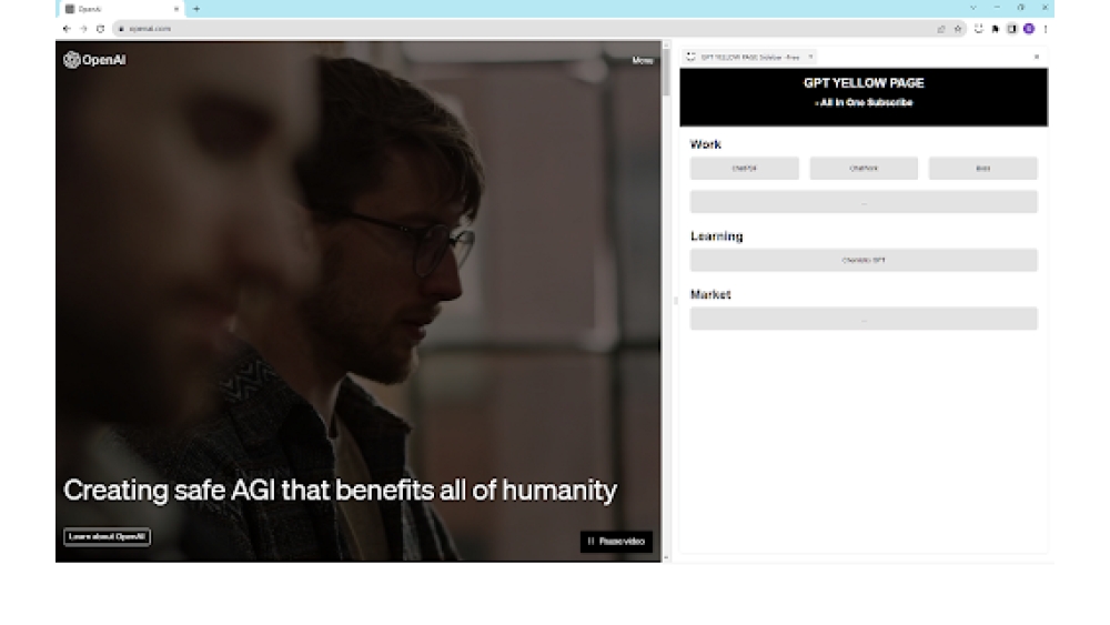 GPT YELLOW PAGE Sidebar - Chrome Extension