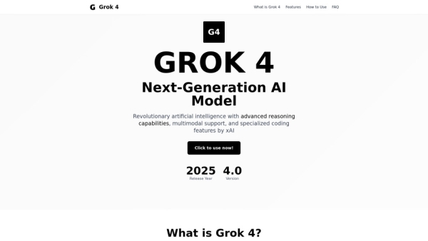 Grok 4 - Next-Generation AI Model by xAI
