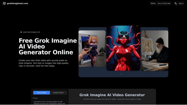 GrokImagineAI.com:Free AI Image & Video Generator With Grok Imagine