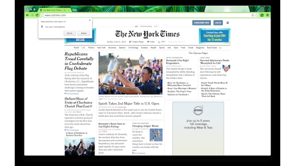 Hand Gesture Scroll - Chrome Extension
