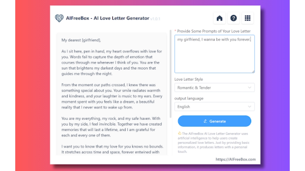 Harness Our AI Love Letter Generator - Chrome Extension