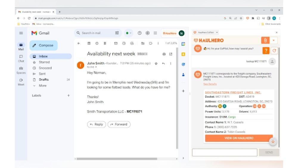 HaulHero CoPilot - Chrome Extension