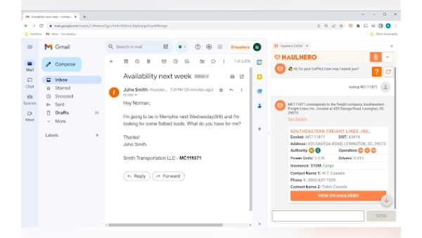 HaulHero CoPilot - Chrome Extension